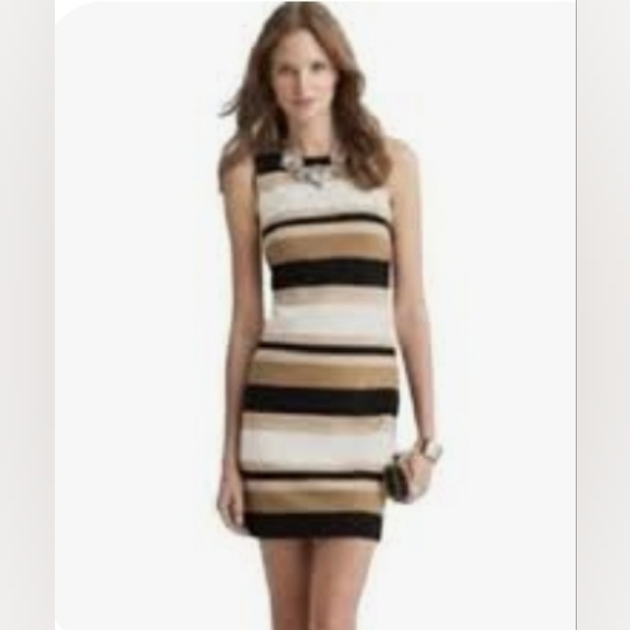 Banana Republic Multi-Striped Midi Dress